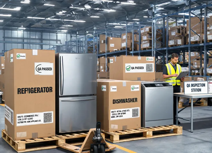 Appliance distribution channels with retail cartons